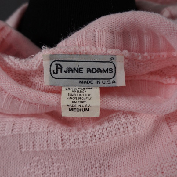 VTG Jane Adams Sweater Pink, Valley Girl, 80's - Picture 7 of 7